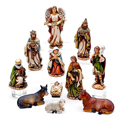 Kurt Adler Nativity Set with 11 Figures, 6"