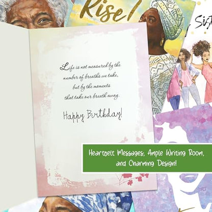 African American Expressions Maya Angelou Greeting Cards Assortment Box – 18 Inspirational Greeting Cards with Envelopes - Use for Birthday, Encouragement, Graduation, Sympathy, Mother's Day & More - style: Assortment 780