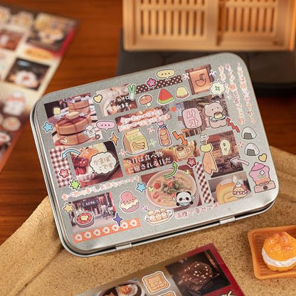 PRSTINCOL Japanese Style Sticker Book, 30 Pages of Street Scene Graffiti Adhesive Stickers for Scrapbooking Journal and Diaries, 7.7 x 4.9 Inch - color: Japanese Style