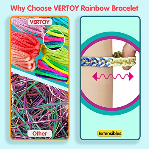 VERTOY Friendship Bracelet Making Kit for Girls - Cool Arts and Crafts Toys for 6 7 8 9 10 11 12 Years Old, Bracelet String and Rewarding Activity, Best Birthday Gifts for Teen Girls - color: Green