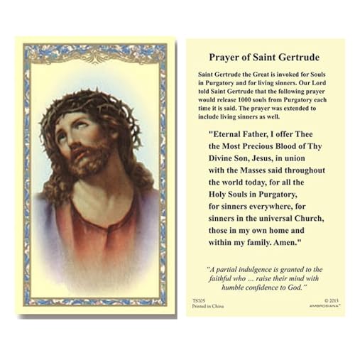 Pray, Fast, Give Lenten Lapel Pin with Head of Christ Holy Card, Religious Gift Set, Spiritual Accessory