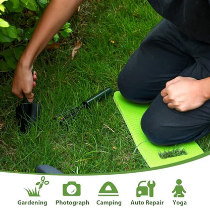 Riakrum 20 Pcs Garden Kneeling Pad Garden Knee Pad Thick Foam Knee Mat Waterproof Cushion for Kneeling Multi Functional and Church Kneeler for Praying, Baby Bath, Yoga, 15.4 x 6.7 Inch (Green) - color: Green