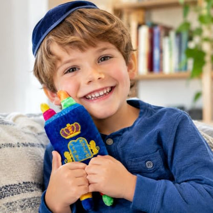 Rite Lite My Soft Torah Plush Toy Shabbat Gifts Educational Judaica Shabbos Hebrew Simchat Jewish Gifts Fun & Educational Party Favors | Ideal for Play, Learning, & Celebrating Jewish Traditions 8" H - size: Small
