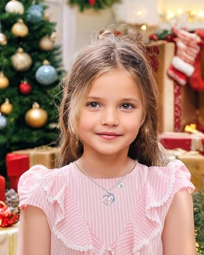 Easter Basket Stuffers - Easter Gifts for Girls Kids,Cross Unicorn Necklaces with Initial for Teen Girls Kids Daughter Granddaughter Birthday Christian Religious Gifts 16+3 Inches - style: V