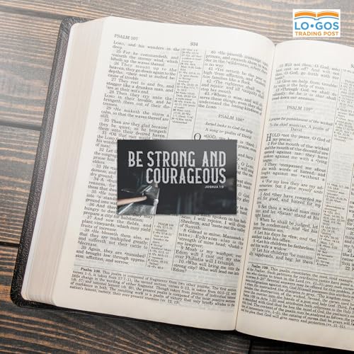 Pass It On Scripture Cards, Iron, Strong and Courageous, Joshua 1:9, Pack of 25 — Inspirational Bible Verse Wallet Cards, Devotional, Bible Study - Small Christian Greetings for Encouragement - color: Strong and Courageous