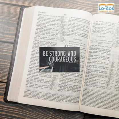 Pass It On Scripture Cards, Iron, Strong and Courageous, Joshua 1:9, Pack of 25 — Inspirational Bible Verse Wallet Cards, Devotional, Bible Study - Small Christian Greetings for Encouragement - color: Strong and Courageous