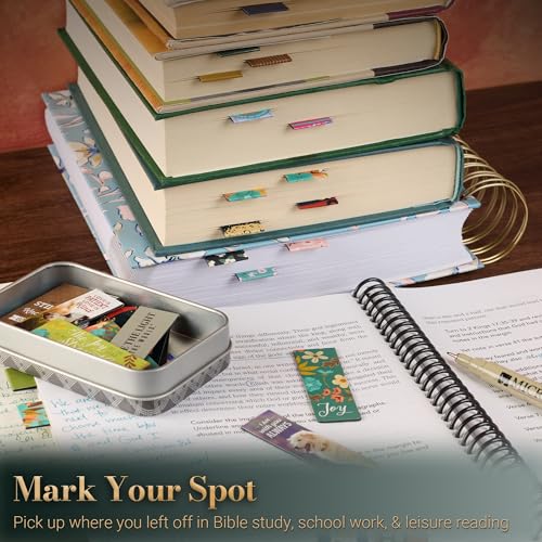 Christian Art Gifts Magnetic Scripture Bookmark Set for Women: Be Still