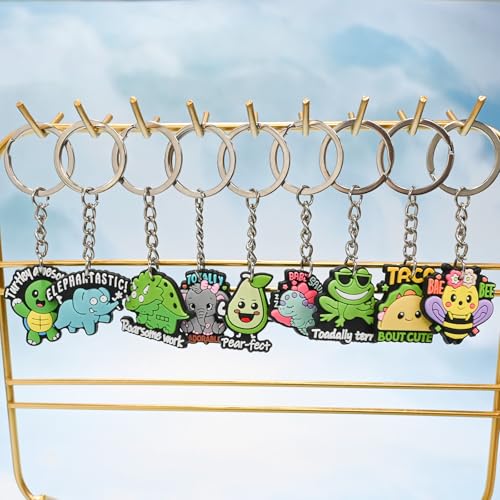 Cute Keychain Bulk,Cute Key Chain for Car Keys Purse Bag Rewards - color: Animal-30