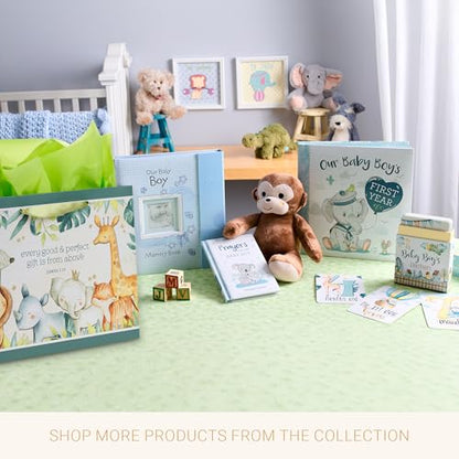 Christian Art Gifts Large Gift Bag for Kids with Card & Tissue - color: Baby Animals/Green, style: Large Landscape