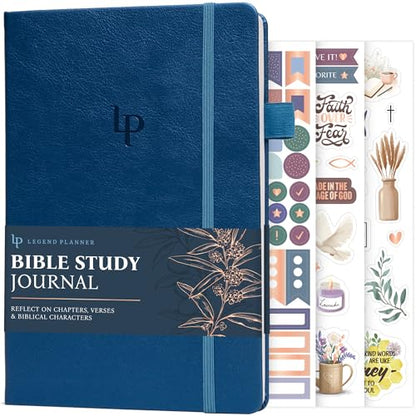 Legend Bible Study Journal for Women, Guide Notebook for Notes Mystic Blue - color: Mystic Blue