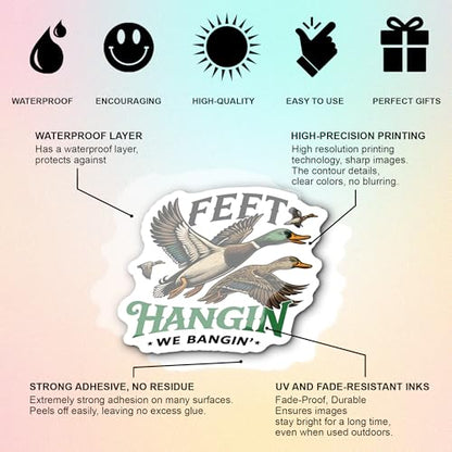 BEATRI Hunting Stickers 50Pcs Waterproof Vinyl Deer Hunting Decor - color: Hunting Stickers