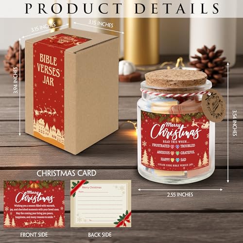 Bible Verse Jar (Christmas Bible Jar) - color: Christmas Bible Jar