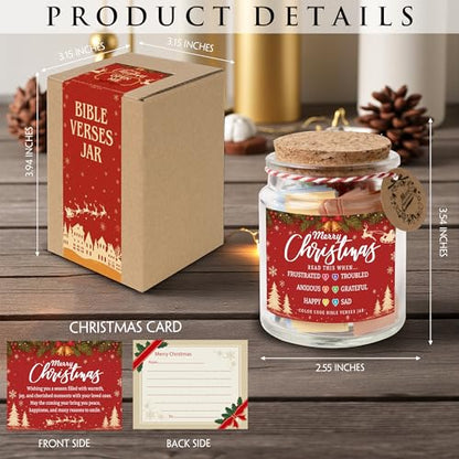 Christmas Bible Jar - color: Christmas Bible Jar Red