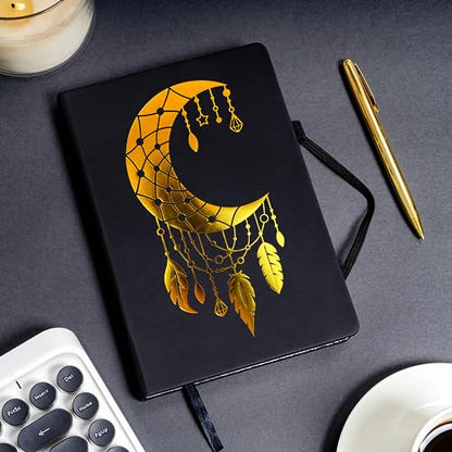 Veway Moon Dream Catcher Journal and Pen Gift Set for Women - style: Moon Dream Catcher