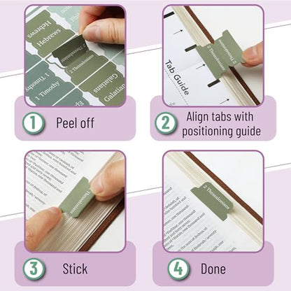 Mr. Pen- Bible Tabs, 75 Tabs, Frozen Lake Theme - color: Frozen Lake