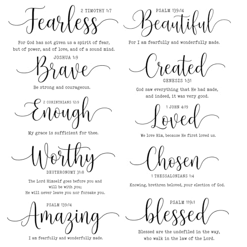 BBTO Bible Verse Stickers Peel & Stick,Be Strong and Courageous - style: Be Strong and Courageous