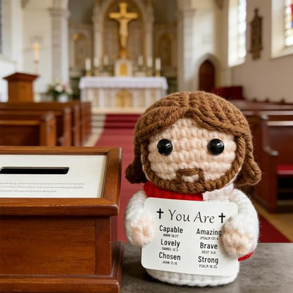 Positive Crochet Jesus Stocking Stuffers for Kids Teens Women Friend