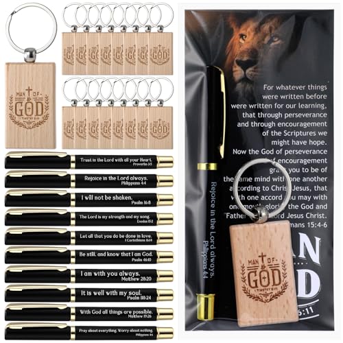 Chiisong 18 Sets Man of God Christian Gift Bulk for Men, Rectangle - style: Rectangle