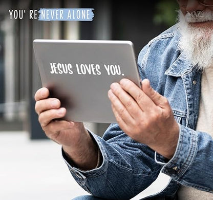 MAZ DISTRIBUTIONS – Jesus Loves You Sticker – Vinyl Decal for Truck Window – Removable Waterproof Sticker for Helmet – Useable Indoor and Outdoor – Easy use for Car, Van, and Bike – MAZ – 463