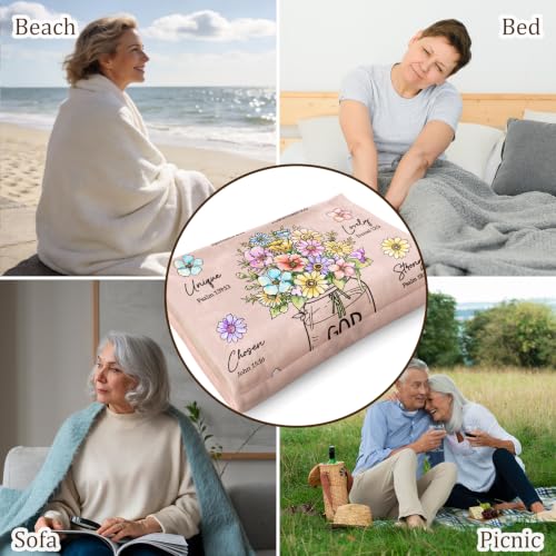 Christian Religious Gifts for Women, Light Pink Birthday Blanket 50''x 60'' - color: Light Pink, size: 60"x50"