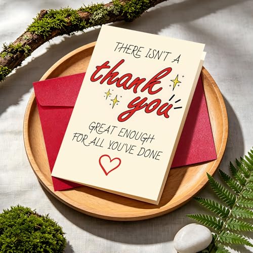 Big Thank You Cards with Envelopes for Coworkers, Teacher, Boss - color: DXI#044