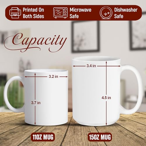 Faith Cross With Sunflowers Design On Mug, Personalized Christian Ceramic Cup, Custom Name Coffee Mug 15oz, Inspirational Bible Verses White Cup, Religious Gift For Friend Family - color: XUA-624-2301-Faith Cross