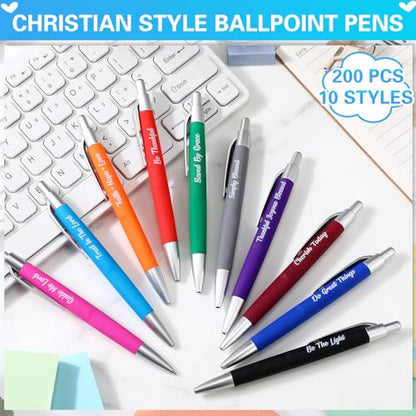 Gueevin 200 Pcs Inspirational Pens Employee Gift, Christian Style - style: Christian Style