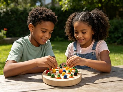 Carrot Memory Game, Montessori Toys, Memory Chess Board Game - color: Carrots