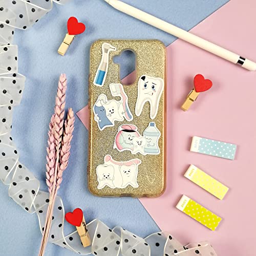 100Pcs Dental Stickers, Dentist for Dental Office, Dentary Office Supplies, Dentary Gifts - color: Dental Stickers
