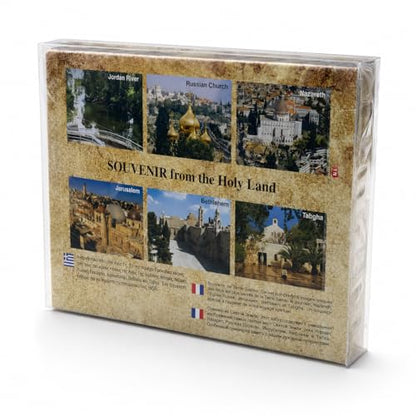 Holy Land Blessing for the Home Gift Set - Jerusalem Icon, Crucifix, Altar Candles, Sacred Soil, Water, Olive Oil & Incense (Our Lady of Jerusalem)