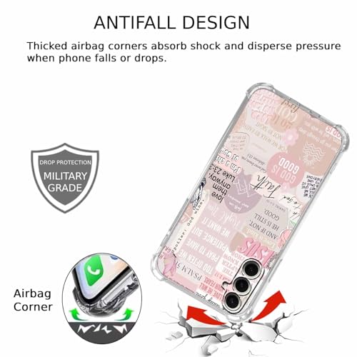 Case for Galaxy S26+ with Christian Design,Jesus Bible Verse Christian Quotes Collage Pattern Case for Christians,Soft TPU Bumper Phone Cover,S26+,#7 - color: Christian 7, size: Galaxy S26+
