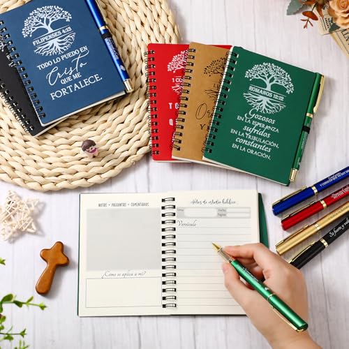 Sinload 60 Pcs/ 30 Set Christian Prayer Journal Bible Pen, Spanish Special - style: Spanish Special