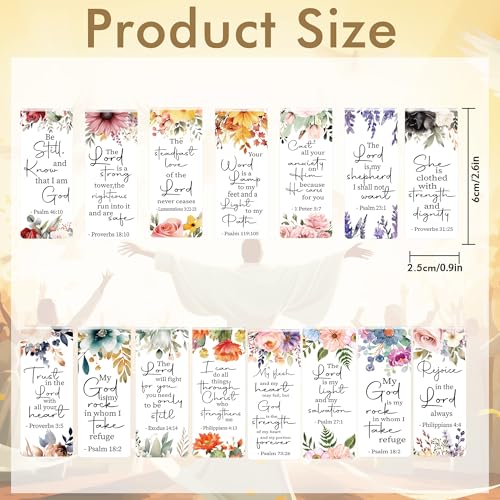 Bible Verse Floral Magnetic Bookmarks: 30 Pcs Christian Scripture Book Mark Clips, Inspirational Religious Gifts for Women, Faith-Based Reading Accessories for Bible Study School Office Supplies - style: Bible Floral