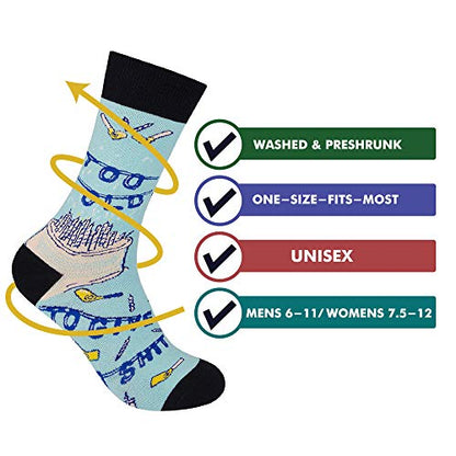 FUNATIC Socks with Funny and Profane Sayings, Sarcastic Gift for Men Women - color: Too Old to Give a Shit
