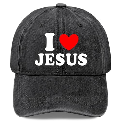 Y'Alls Need Jesus Hats for Mens Aesthetic Washed Distressed Baseball Cap - color: Black9