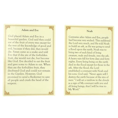 Needzo Scripture Devotional Card Set, Learn The Bible Flashcard Deck, Great Sunday School Learning Tool, 2.5 x 3.5 Inches, 52 Cards Included