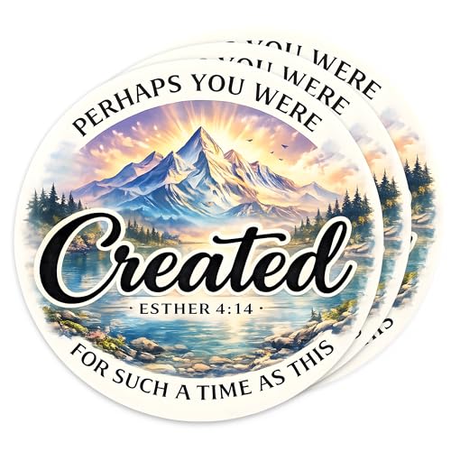 [3PCS] Perhaps You were Created for Such A Time Sticker Christian Mountain - color: Created Sticker