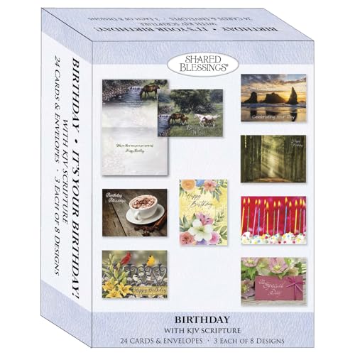 It's Your Birthday KJV Cards, 24 Count