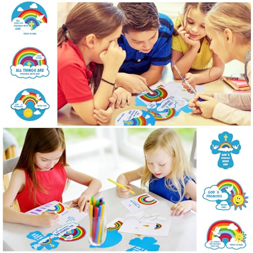 Yeaqee 30 Pcs VBS God's Promises Crafts Sunday School Crafts - size: Medium (Pack of 2)