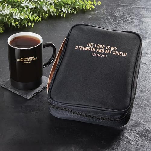 Faithworks Christian Gifts - Large Inspirational Ceramic Stoneware Mug, 17-Ounces, Strength and Shield - color: Strength and Shield