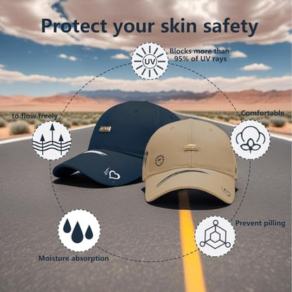 Baseball Cap for Women Men - Adjustable Size Hat - color: Dark Blue