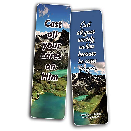 NewEights Popular Bible Verses Teenage Boys Bookmarks (12 Pack) - color: Popular Verses Teenage Boys Bookmarks (12 Pack)