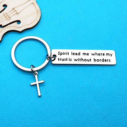 Xiahuyu Christian Keychain - Bible Verse Baptism & Communion Gift - Inspirational Religious Gifts for Women & Men - color: Christian-4