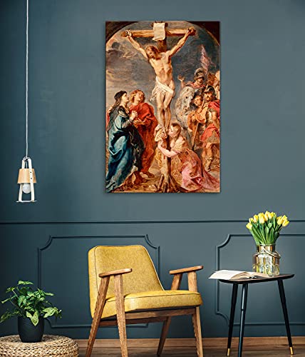 Canvas Print Wall Art - Christ on The Cross by Peter Paul Rubens - 12x18 inches - color: Christ on the Cross, size: 18"L x 12"W