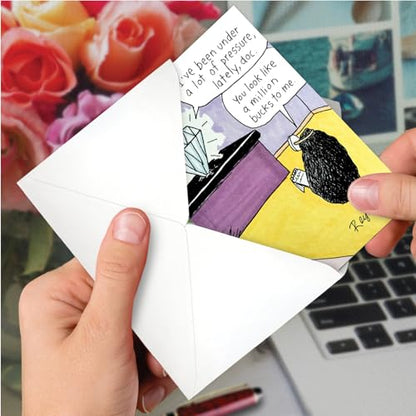 NobleWorks Funny Get Well Greeting Card Under Pressure Doctor C11076GWG - style: Under Pressure