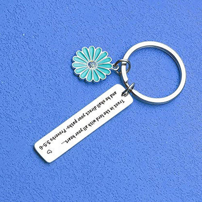 Christian Keychain For Women Bible Keychain Faith Based Gifts Biblical Gifts For Women Encouragement Jewelry