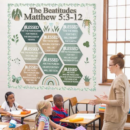 Christian Bulletin Board Religious Bulletin Board Fall Cutout (Greenery) - style: Greenery