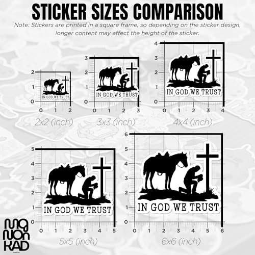 (3Pcs-2") Praying Cowboy Stickers in God We Trust Religious Christian God Jesus Waterproof Die-Cut Vinyl Sticker for Laptop Water Bottle Tumbler Kindle Decal Gift for Her Him 2 Inches - size: 2 Inches
