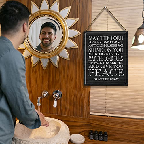 KongMoTree Numbers 6:24-26, May the Lord Bless You and Keep You, Scripture Art, Bible Verse, Bible Verse Wall Art, Bible Verse Sign, 8x10 Inch(GMS618) - color: Numbers 6:24-26 - 3
