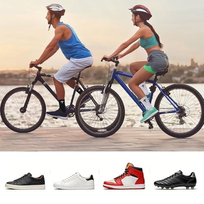 Christian Cross Socks for Men Women Jesus Prayer Sock, 6/9 Pairs - color: White+black